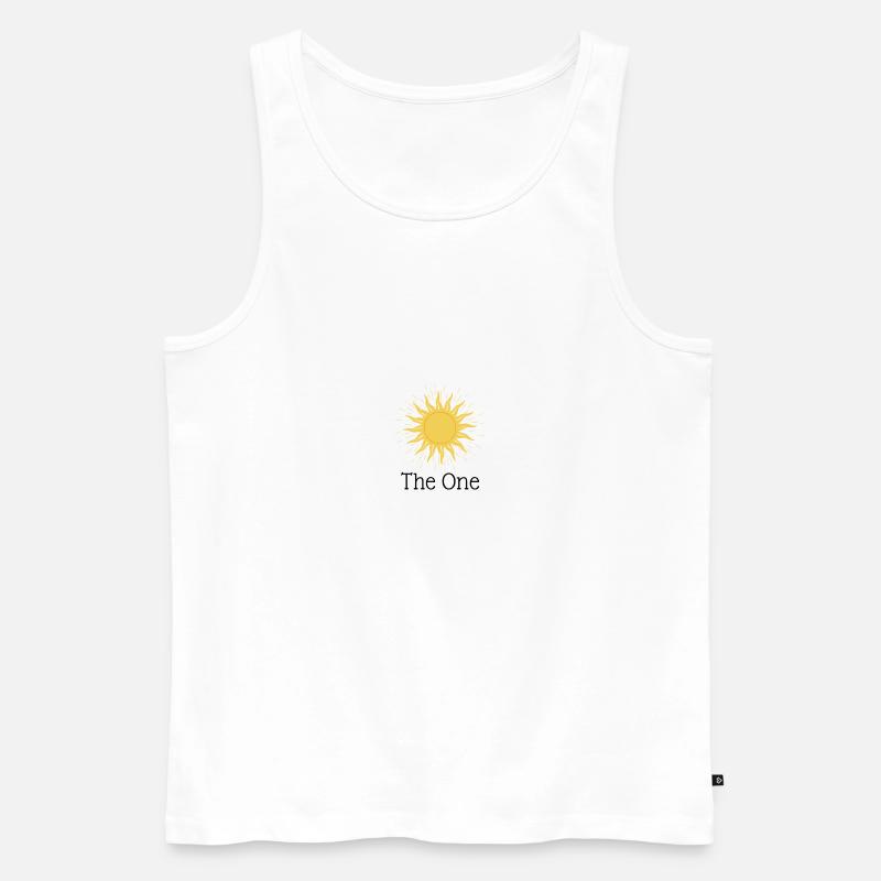 The One - Männer Premium Bio Tank Top - Weiß