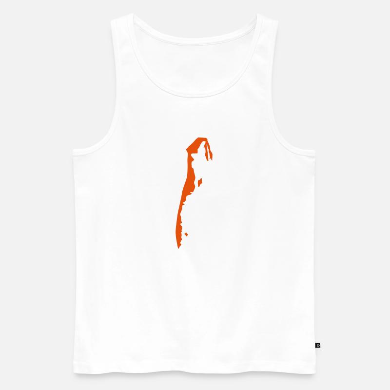Hiddensee - Männer Premium Bio Tank Top - Weiß