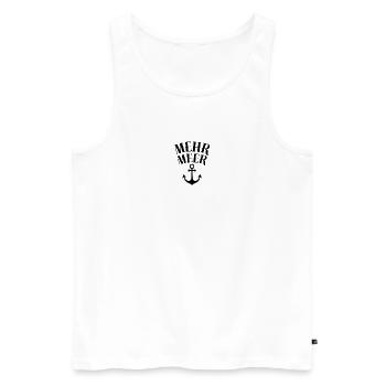 Mehr Meer - Männer Premium Bio Tank Top - Weiß - Vorne - Michal (187cm)