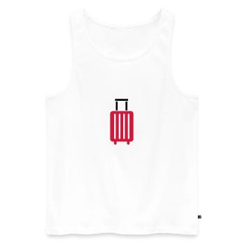 Case - Men's Premium Organic Tank Top - white - Front - AI Model Male 178 light (178cm)
