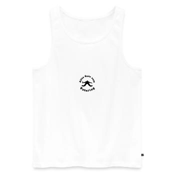 Alles Gute zum Vatertag Coma Drunk Alcohol - Männer Premium Bio Tank Top - Weiß - Vorne - Michal (187cm)
