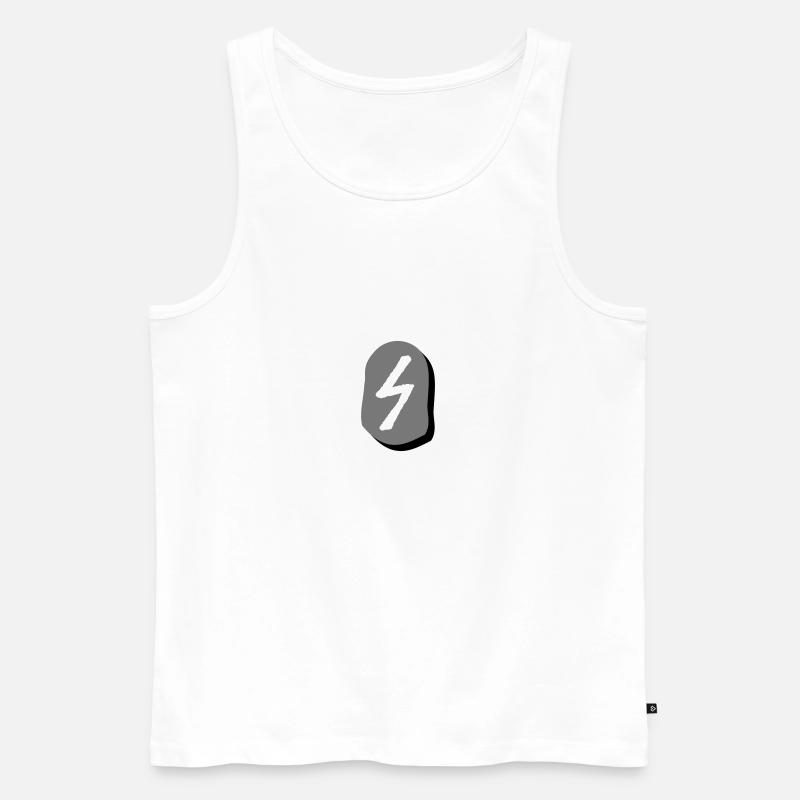 Runa Sowilo - Männer Premium Bio Tank Top - Weiß