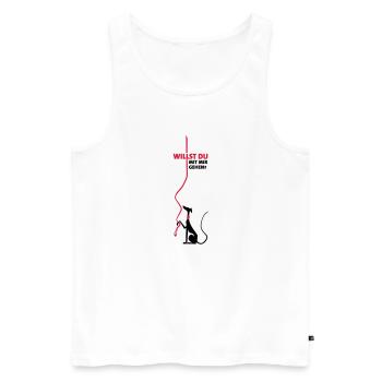 Envie de te prendre - Débardeur bio Premium Homme - blanc - Devant - AI Model Male 178 light (178cm)