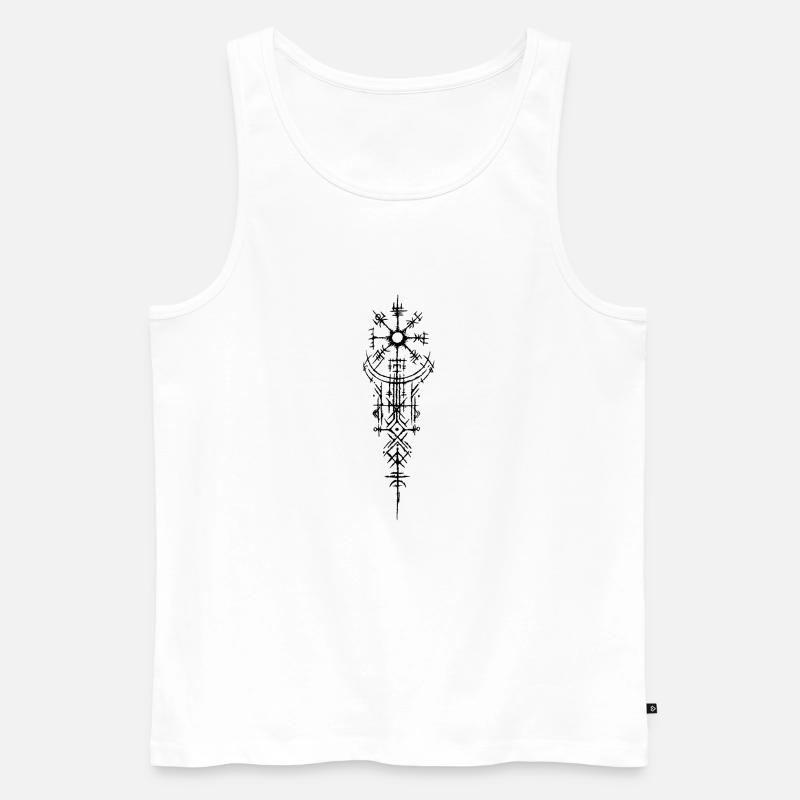 Wikinger Tribal - Männer Premium Bio Tank Top - Weiß