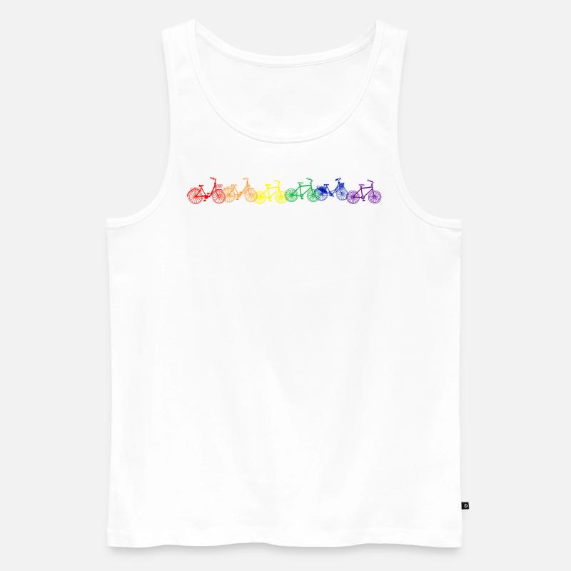 Das Leben ist bunt. - Männer Premium Bio Tank Top - Weiß