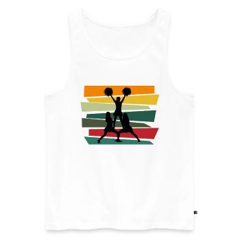 Cheerleading Cheerleader Gift - Men's Premium Organic Tank Top - white - Front - Michal (187cm)