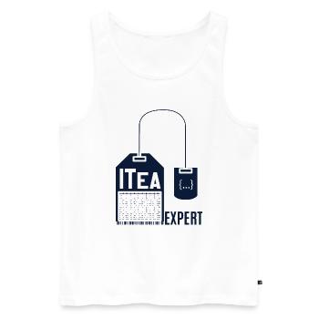 IT Support Humor - Men's Premium Organic Tank Top - white - Front - Michal (187cm)