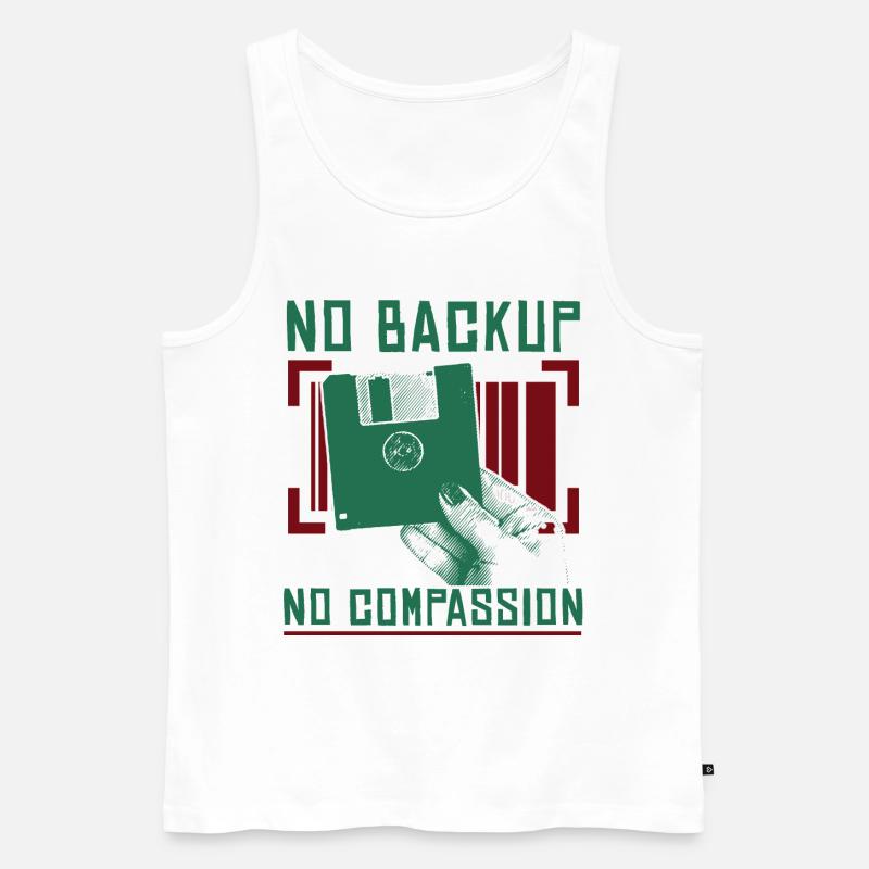 Funny Software Engineer - Men's Premium Organic Tank Top - white