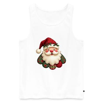 Cuddly Santa Claus - Men's Premium Organic Tank Top - white - Front - AI Model Male 178 light (178cm)