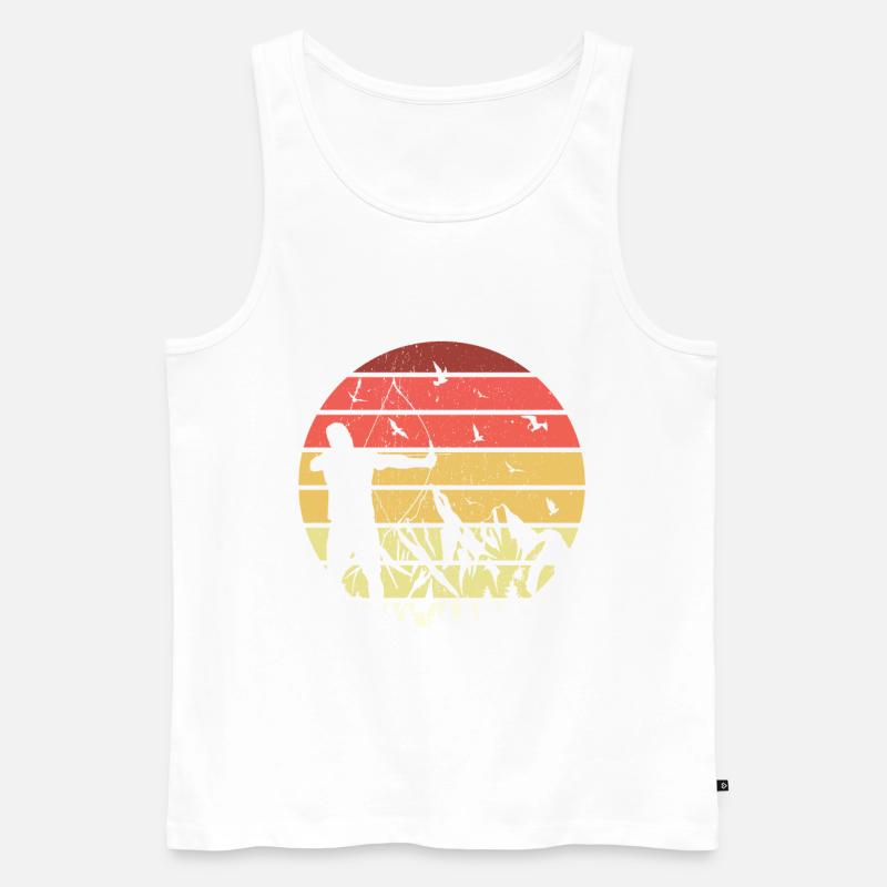Bogenschießen Bogen bogenschützen bogenschütze - Männer Premium Bio Tank Top - Weiß
