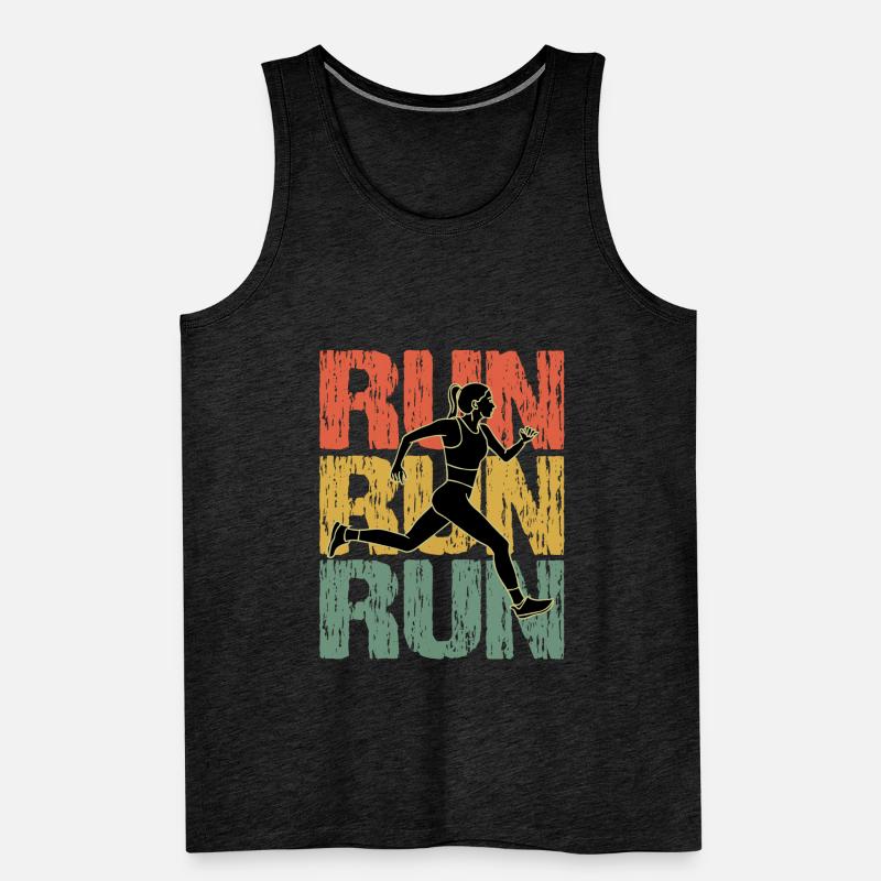 Run Run Run Vintage Runner Mädchen Männer Premium Bio Tank Top