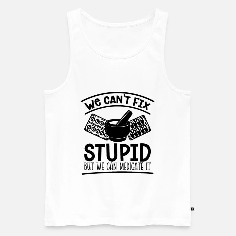 Apotheke Techniker Apothekentechniker Geschenkidee - Männer Premium Bio Tank Top - Weiß