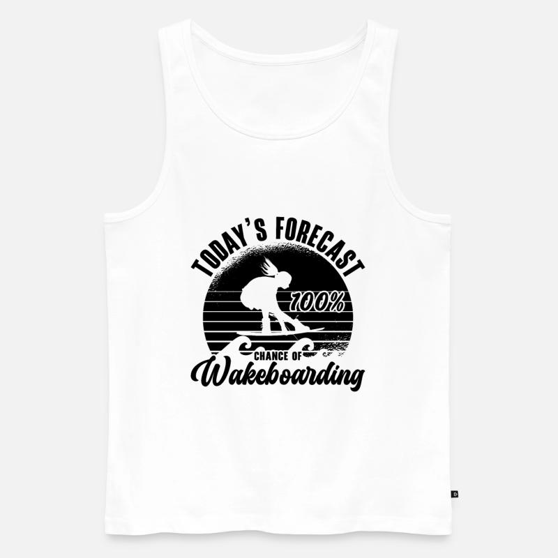 Wakeboarden Wakeboarder Wakeboard Geschenkidee - Männer Premium Bio Tank Top - Weiß
