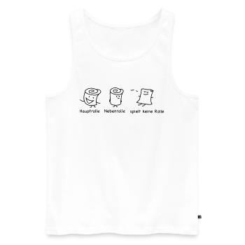 Rollenspiel und chillen - Männer Premium Bio Tank Top - Weiß - Vorne - AI Model Male 178 light (178cm)