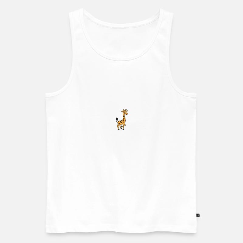 Giraffe - Männer Premium Bio Tank Top - Weiß