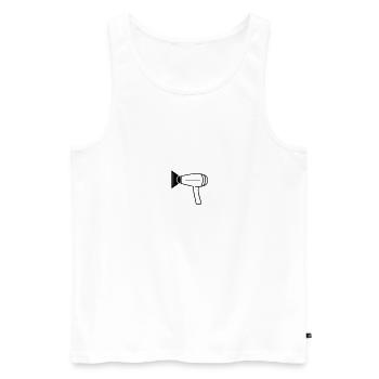 Seche cheveux - Débardeur bio Premium Homme - blanc - Devant - Michal (187cm)