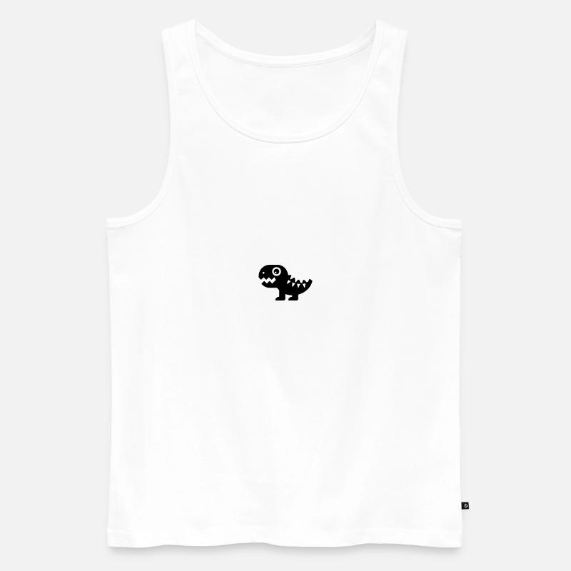 Dinosaurier - Männer Premium Bio Tank Top - Weiß