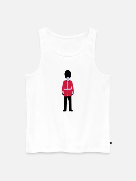 Queen's Guard - Men's Premium Organic Tank Top - white