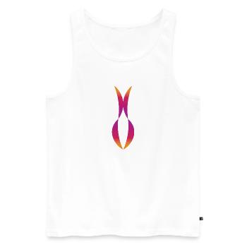 trennen - Männer Premium Bio Tank Top - Weiß - Vorne - Michal (187cm)