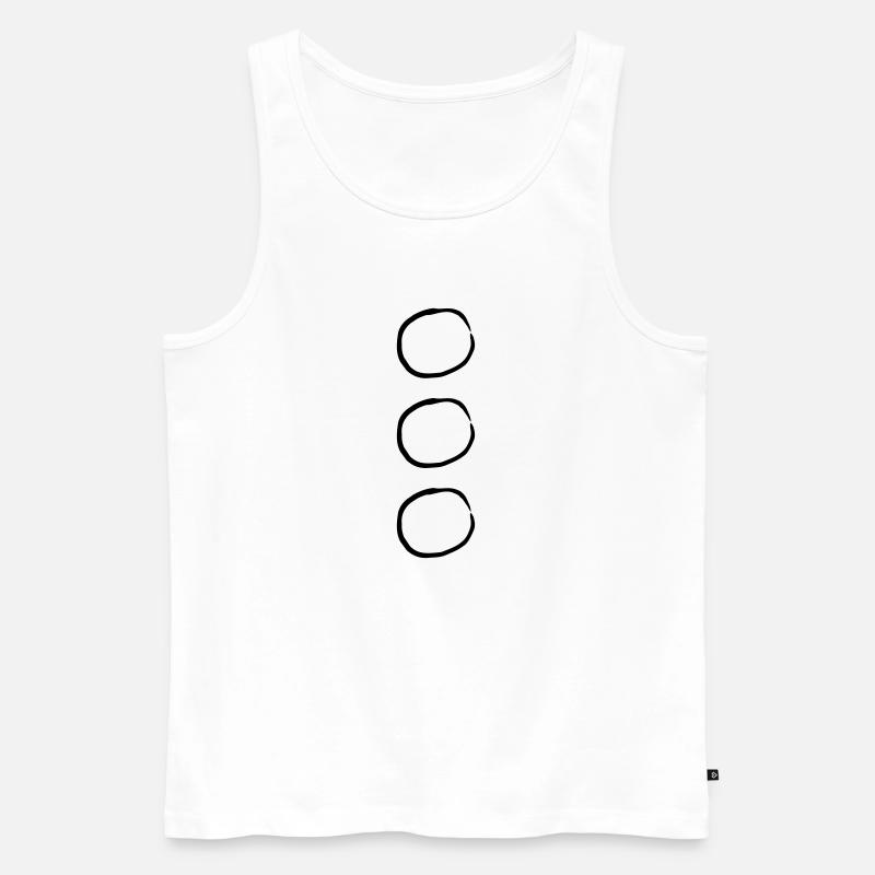 Choose Circles - Männer Premium Bio Tank Top - Weiß