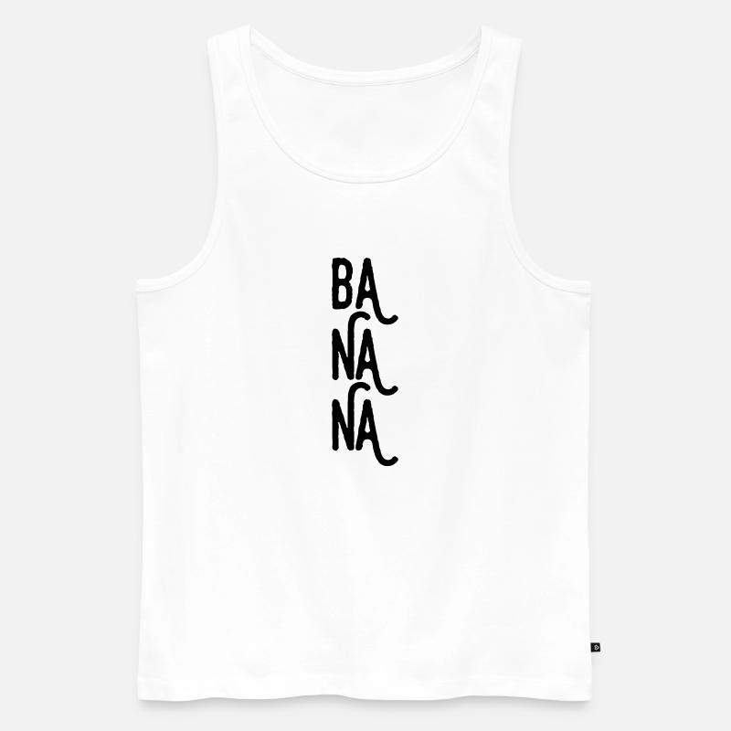 Bananen - Männer Premium Bio Tank Top - Weiß