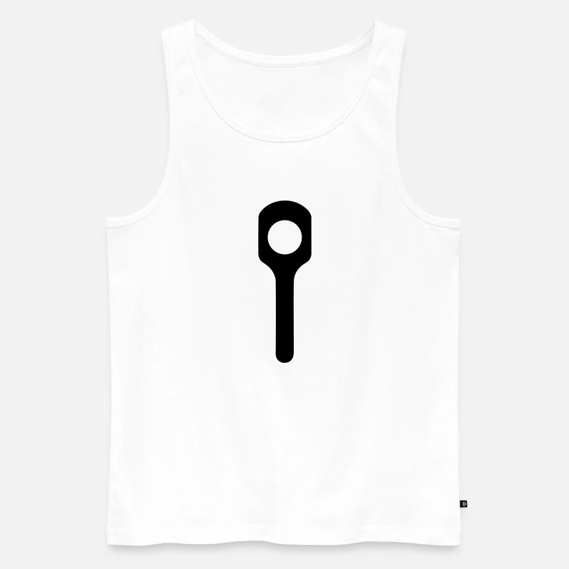 Werkzeug - Männer Premium Bio Tank Top - Weiß
