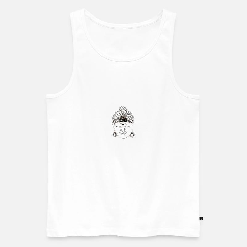 Buddha - Männer Premium Bio Tank Top - Weiß