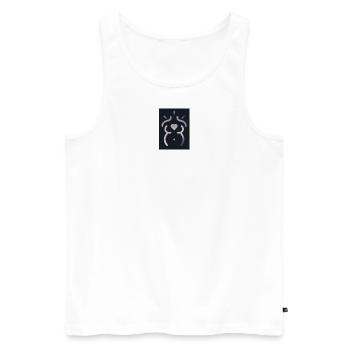 Motherlove - Männer Premium Bio Tank Top - Weiß - Vorne - Michal (187cm)
