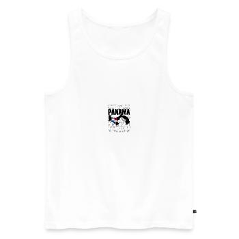 Panama Island Rain - Men's Premium Organic Tank Top - white - Front - Michal (187cm)
