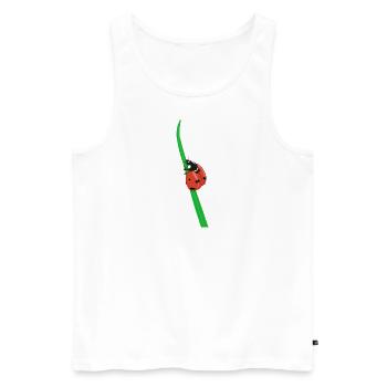 Ladybug May Beetle Easter Animal Nature Insect - Men's Premium Organic Tank Top - white - Front - AI Model Male 178 light (178cm)
