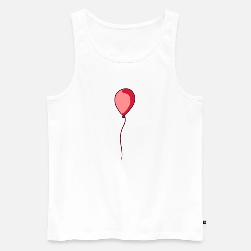 Glaenzender schwebender Luftballon - Männer Premium Bio Tank Top - Weiß