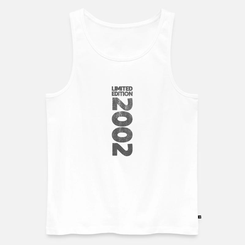 2002 Limited Edition Geschenkidee - Männer Premium Bio Tank Top - Weiß