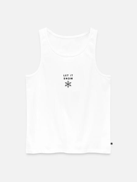 Let it snow - Männer Premium Bio Tank Top - Weiß