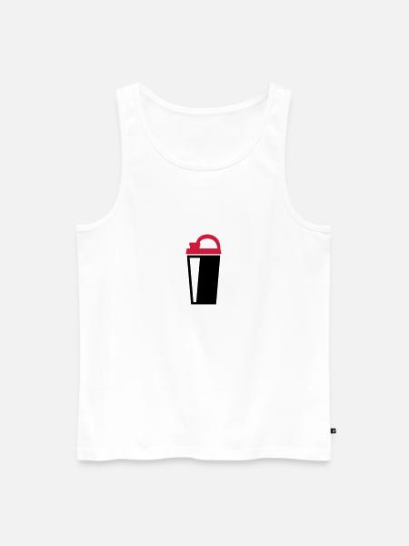 Protein Shaker - Men's Premium Organic Tank Top -