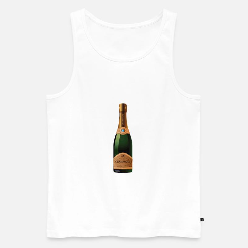 blockedTitle - Männer Premium Bio Tank Top - Weiß