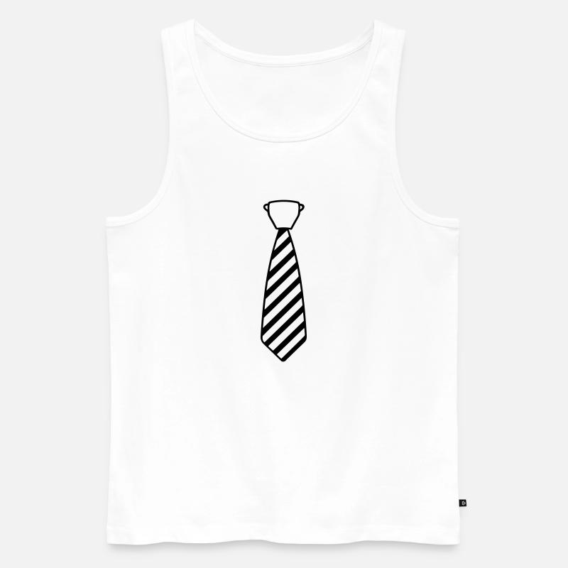 Binden - Männer Premium Bio Tank Top - Weiß