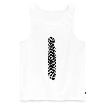 Burn to be wild 2 - Débardeur bio Premium Homme - blanc - Devant - AI Model Male 178 light (178cm)