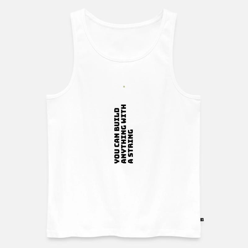 You can create everything .... - Männer Premium Bio Tank Top - Weiß