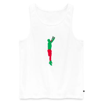 Alcohol - Men's Premium Organic Tank Top - white - Front - AI Model Male 178 light (178cm)