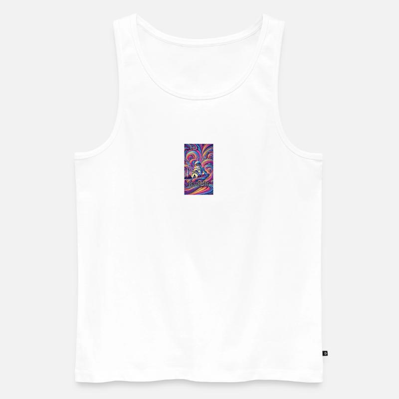 Belgrad Serbien Panorama Design - Männer Premium Bio Tank Top - Weiß