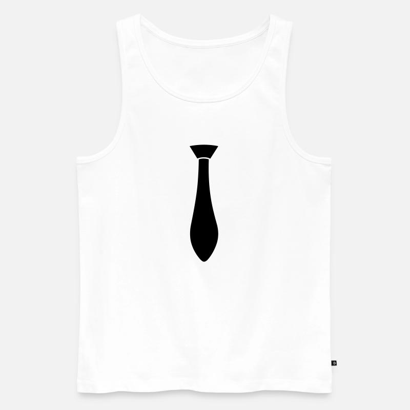 Binden - Männer Premium Bio Tank Top - Weiß