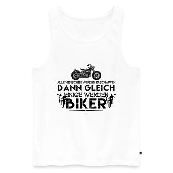 ich bin Biker | Biker ! - Männer Premium Bio Tank Top - Weiß - Vorne - Michal (187cm)
