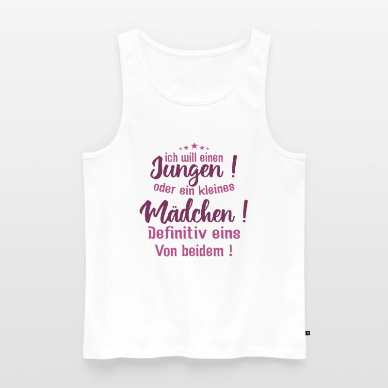 Kleiner Junge | ich will einen jungen oder ein Männer Premium Bio Tank Top