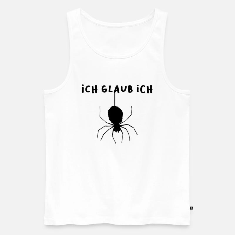 Ich glaub ich spinne - Männer Premium Bio Tank Top - Weiß