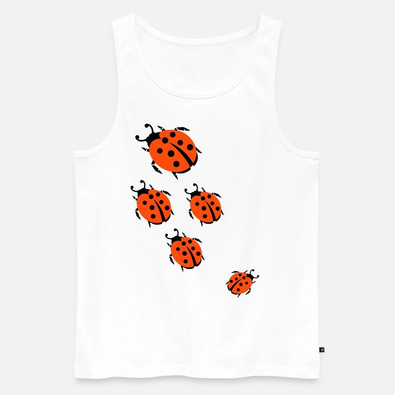 ladybug - marienkaefer - Männer Premium Bio Tank Top - Weiß