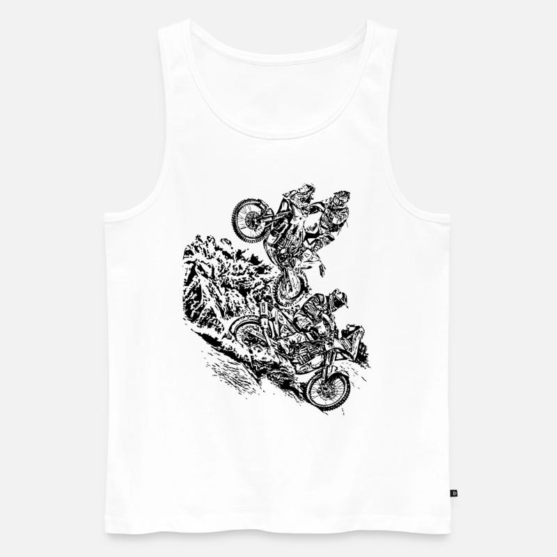 Rally Überfall - Männer Premium Bio Tank Top - Weiß