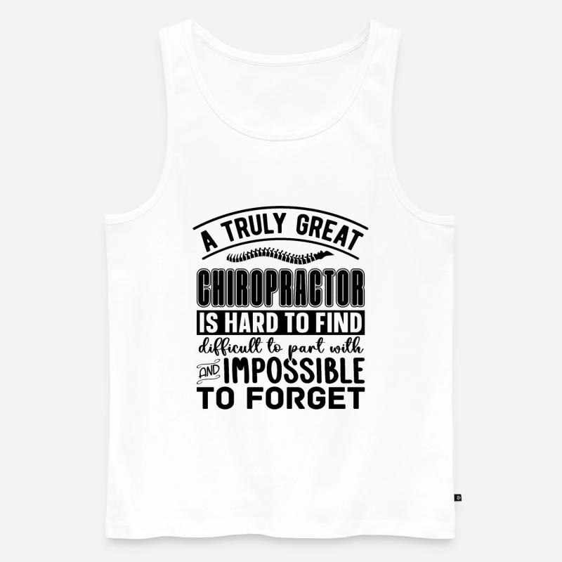 Chiropraktik Physio Chiropraktiker Geschenkidee - Männer Premium Bio Tank Top - Weiß