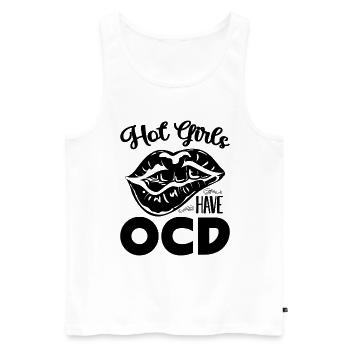 Hot Girls Have Health Care Mental Health Advocate - Men's Premium Organic Tank Top - white - Front - Michal (187cm)