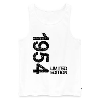 1954 Limited Edition black - Men's Premium Organic Tank Top - white - Front - AI Model Male 178 light (178cm)