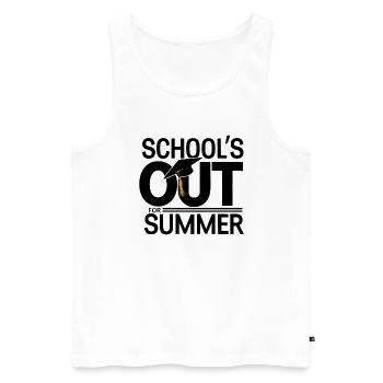 Schulabschluss Schulende School`s Out For Summer - Men's Premium Organic Tank Top - white - Front - Michal (187cm)